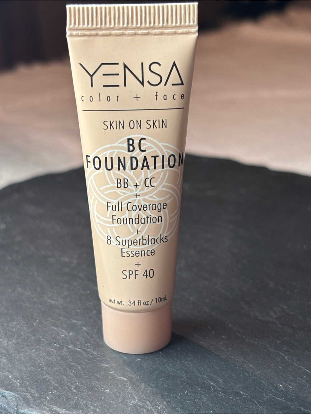 Yensa Skin On Skin BC Foundation - Natural Beige - Travel Size
